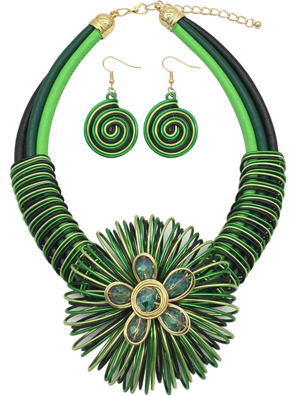 Statement African Necklace For Women African Jewelry Costume Earring Sets Tribal